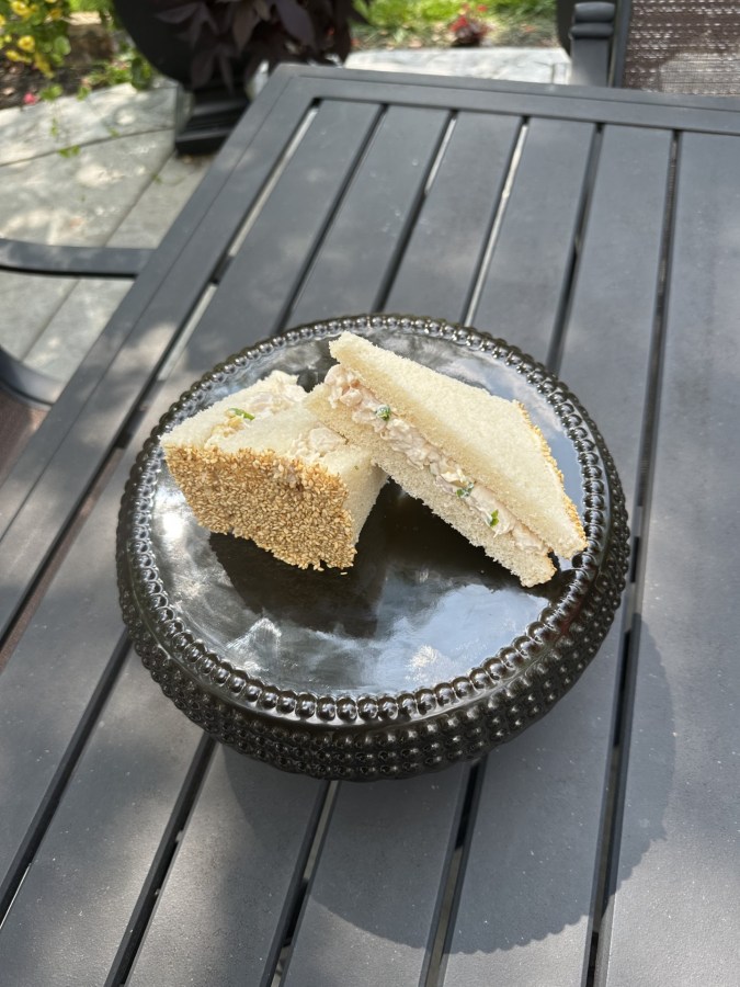 Asian Chicken Salad Tea Sandwiches